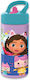 Gabby's Dollhouse Kids Water Bottle Plastic Pink 410ml