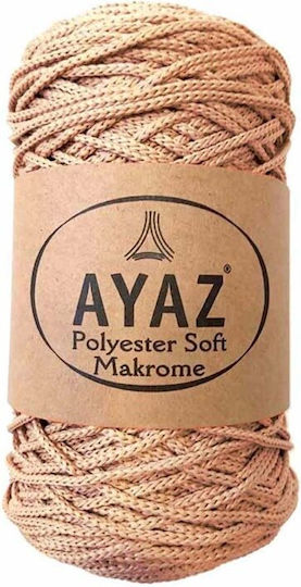 Κορδόνι Μακραμέ Ayaz Polyester Soft Makrome Nude 1219 250gr 175m