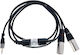 Cablu Jack 3,5 Mm 2 XLR De Sex Masculin Pro Snake BXJ 102-1