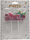 Double Candle Happy Birthday Mermaid Tail 12 Cm