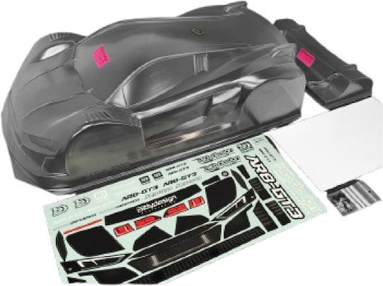Bittydesign Ar8-GT3 1/8 Gt Klare Karosserie 325mm Lw 1mm