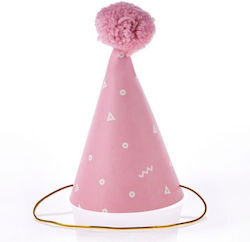 Paper Party Hat Pink Tassel NK429-2