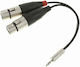 Jack To 2 XLR Женски Pro Snake Адаптер Кабел KFF 2002