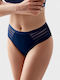 High-waisted Women's Slip Seamless Blue