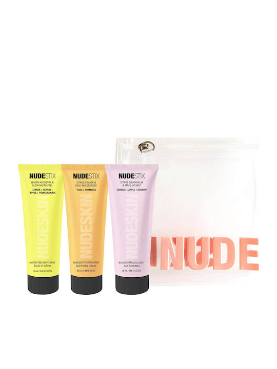 Nudestix 3-Step Citrus Renew Set Îngrijire pentru Hidratare & Strălucire Nudestix 3-Step Citrus Renew Set Îngrijire pentru Hidratare & Strălucire