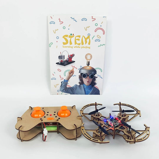 NGS Ξύλινο Drone Με Κάμερα Hd Educational Game Engineering made of Wood