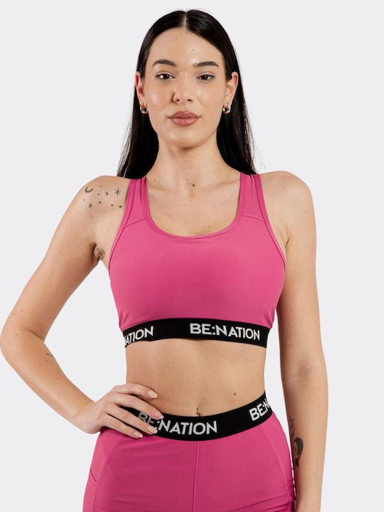 Be:Nation Γυναικείο Αθλητικό Μπουστάκι Μωβ
