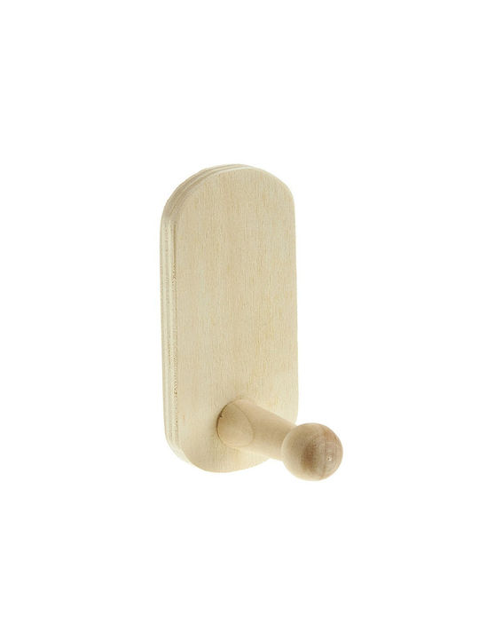 Agățător De Perete Zl21c0393 Din Lemn Bej 4x8.2x5cm
