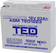 Baterie Agm Vrla 12v 23a Rată Mare 181mm X 76mm X H 167mm M5 Ted Battery Expert Holland Ted003362 2
