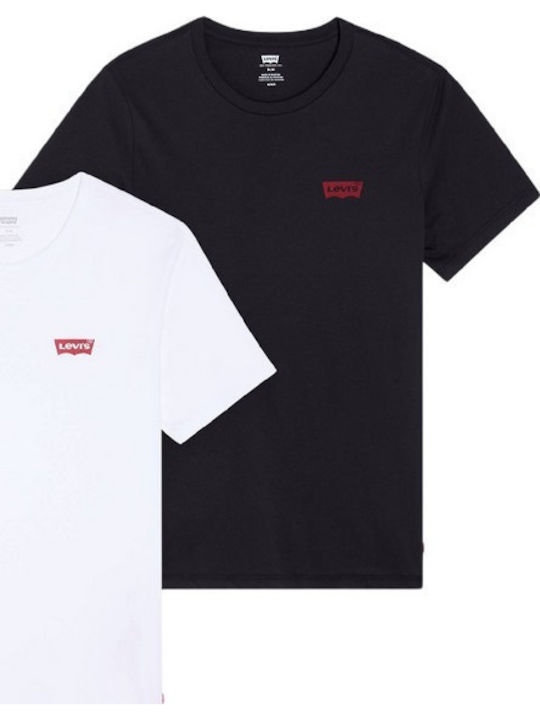 Levi's Ανδρικές Φανέλες Black/white 2Pack