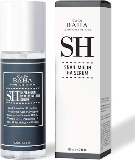 Cos De Baha Serum Hidratant pentru Fata cu Secreție de Melc și Acid Hialuronic 120ml