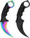 Karambit Educațional De Supraviețuire Multicolor Cu Husă