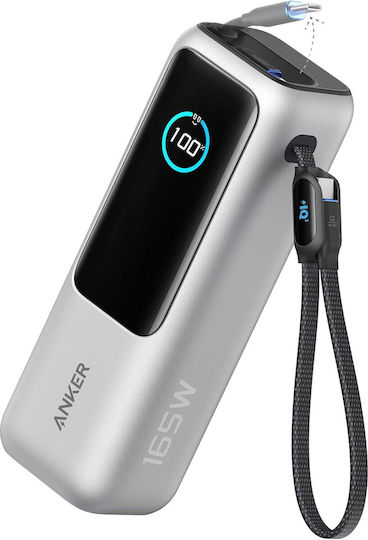 Anker Zolo Baterie Externă 25000mAh 165W cu Port USB-A Power Delivery / Încărcare Rapidă Argintie