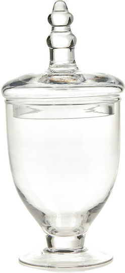 Φοντανιέρα Glas Ys5069 mit Deckel 11x11x22cm Transparent