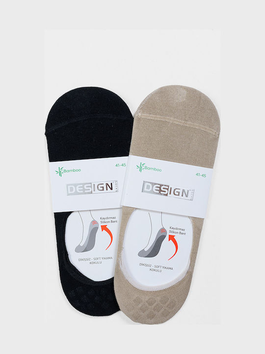 Design Socks Damen Socken Schwarz 1Pack