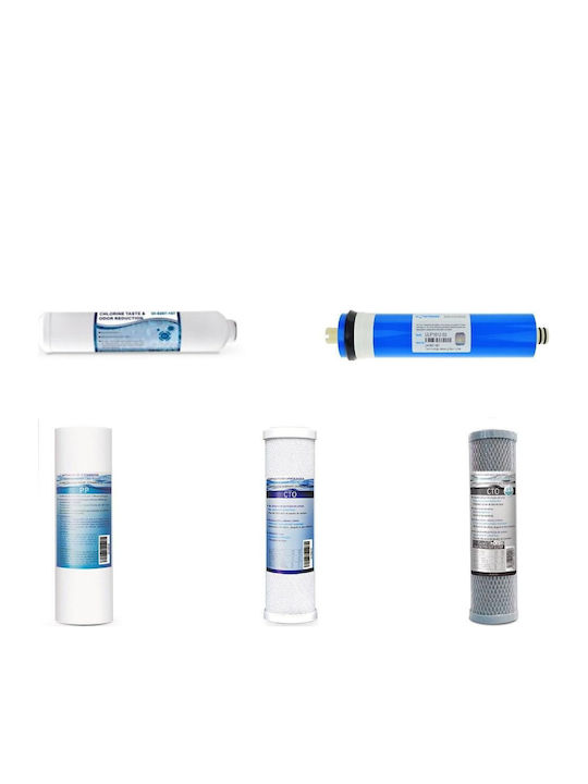 HidroWater Ersatz-Wasserfilter Umkehrosmose (RO) 5Stück