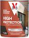 V33 High Protection Woodstain Schwarz Satin,σατ...