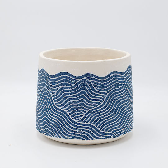 Plant Pot Concrete Blue Plant Pot Concrete Blue