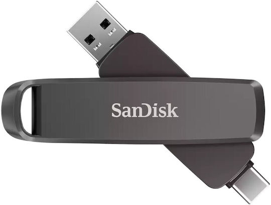 Sandisk Extreme Pro Dual 1.0TB USB 3.2 Stick με σύνδεση USB-A & USB-C Μαύρο
