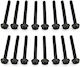 Set 16 Xspc Unc 6-32 30mm Schwarze Schrauben