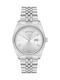 Ferro Men's Watch Battery with Silver Metal Bracelet