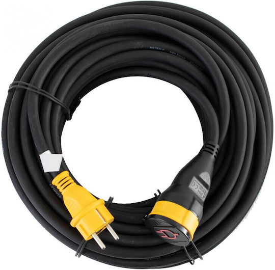 Stanley mit Kabel 10m Durchmesser 3 x 1.5mm² Wasserdicht Schwarz