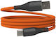 Hammer Magnetic / Braided USB 2.0 Cable USB-C male - USB-A 65W Πορτοκαλί 1m AKC001409