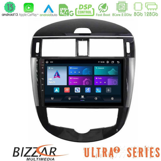 Bizzar Car Audio System for Nissan Pulsar 2015-2018 (Bluetooth/USB/WiFi/GPS/Apple-Carplay/Android-Auto) with Touch Screen 9"
