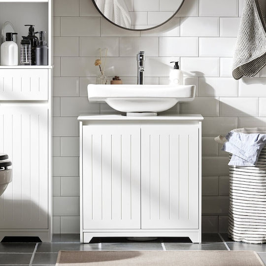 SoBuy Waschtisch ohne Waschbecken L60xB30xH60cm White