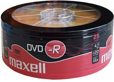 Dvd-r 4.7gb 16x Set 25 Pcs Maxell