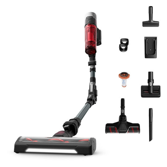 Rowenta X-force Flex 9.60 Wiederaufladbar 2-in-1 Staubsauger Stick & Handgerät 18V Rot