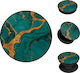 Sonique Pop Socket for Mobile Phone Marble Green