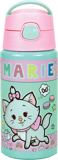 Disney Marie Little Lady Παιδικό Παγούρι Θερμός Αλουμινίου με Καλαμάκι 500ml