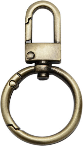 Metal Oval Crab Clasp 6cm Opening Ring 2.5cm Bronze Belt N F
