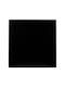 HomeMarkt Square Table Surface made of Particleboard Black 60x60cm HM5837.21 1pcs