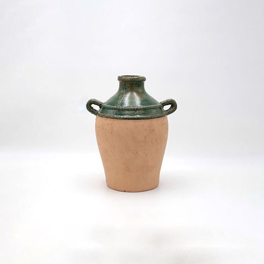 Eurolamp Dekorative Vase Keramik Grün Ø21,5xH26,5 cm