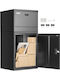 Vevor Outdoor Mailbox Metallic in Black Color