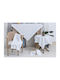 Liolios Home Tablecloth with Lace Ivory 85x85cm