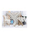 Liolios Home Ράνερ με Κέντημα Ivory 40x150εκ.