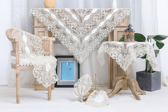 Liolios Home Runner with Embroidery Ivory 40x110cm