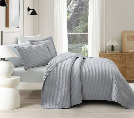 Liolios Home Покривало Кингсайз Lt Grey 220x240см