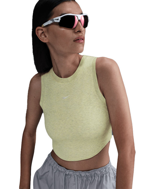 Nike Sportswear Γυναικείο Crop Top Αμάνικο Πράσινο