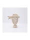 Decorative Figure Concrete Beige 17x6.5x20.5cm Pack 3 Pieces