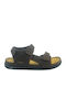 Women's Flat Sandals in Brown Color
