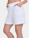 Women's Terry Shorts White Color