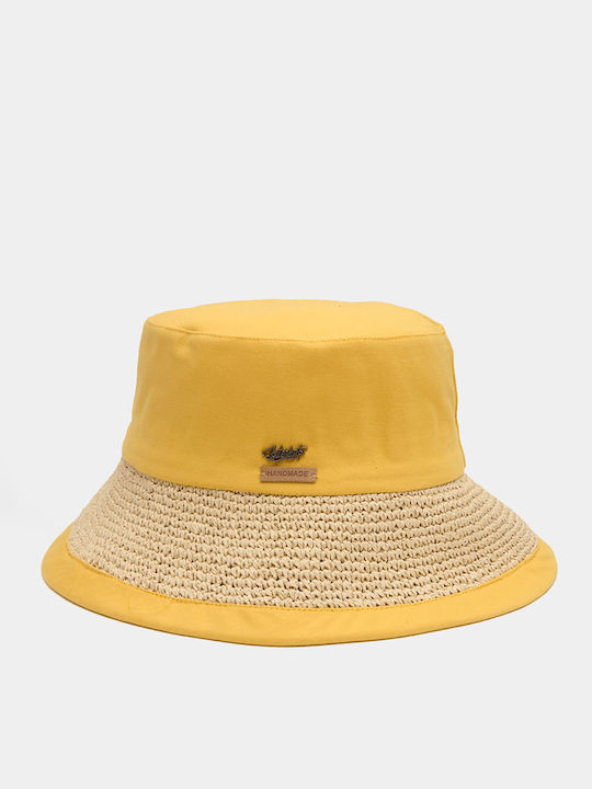 Interhat Fabric Women's Bucket Hat Yellow