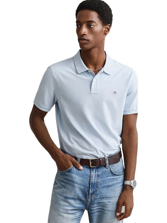 Gant Gant Herrenblusen Polo T-Shirt Hellblau