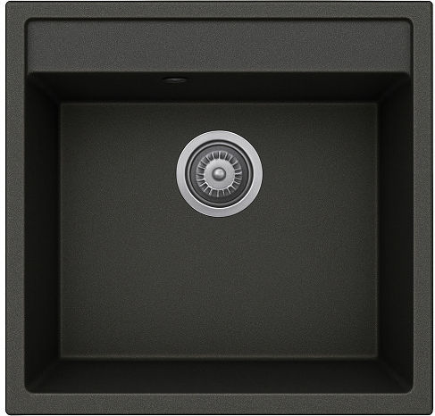 Unixton Chiuvetă Bucătărie Drop-In Din Granit Lichid M50xL50cm Antracit