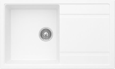 Unixton Drop-In Sink Synthetic Granite W85xD50cm White