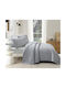 Liolios Home Pillowcase Set Quilted Lt Grey 50x70cm.